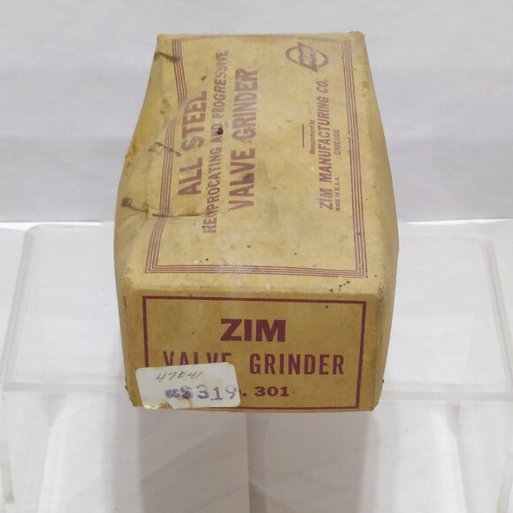 Zim All Steel Reciprocating & Progressive Valve Grinder No. 301 Original Box VTG - Picture 3 of 5